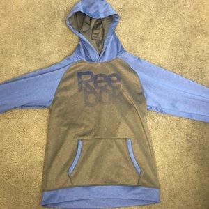 Reebok Blue and Grey YXL Sweatshirt